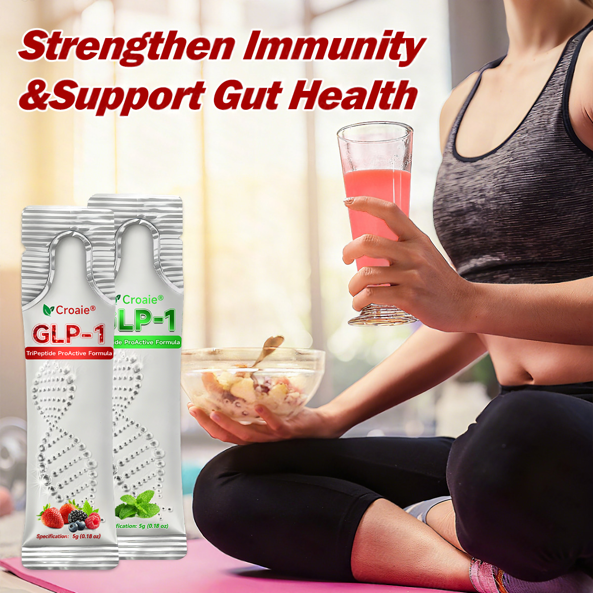 🇺🇸 US Online | Croaie® GLP-1 + Collagen Peptides Weight Loss & Firming Oral Solution 💚💚 obesity, firms skin, cardiovascular disease, diabetes, sleep apnea, joint problems, and more