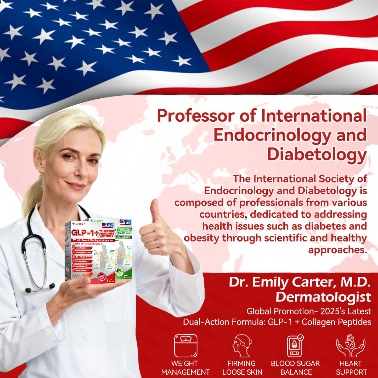 🇺🇸 US Online | Croaie® GLP-1 + Collagen Peptides Weight Loss & Firming Oral Solution 💚💚 obesity, firms skin, cardiovascular disease, diabetes, sleep apnea, joint problems, and more