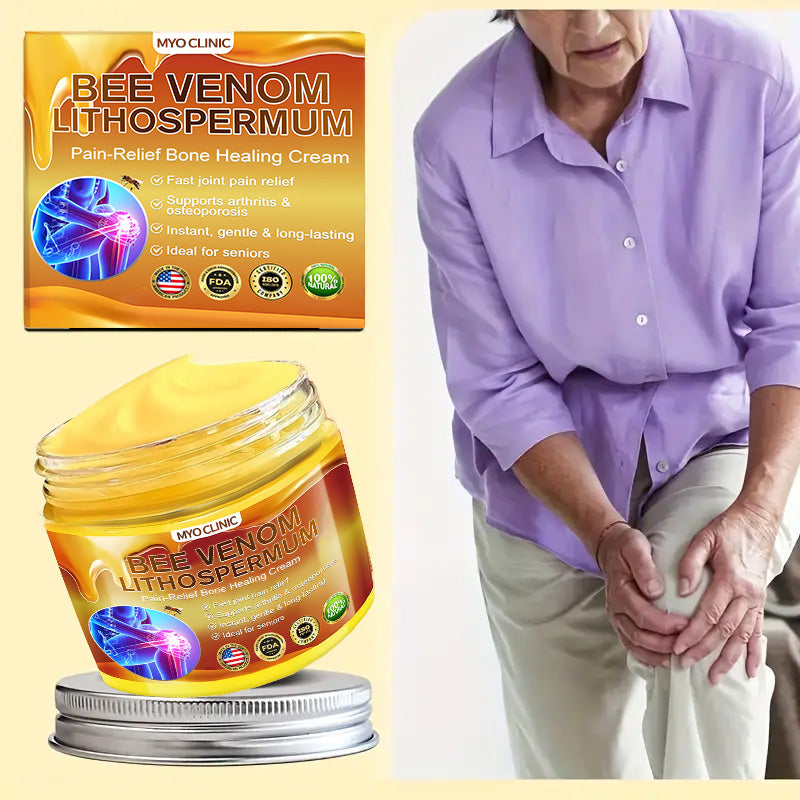 🇺🇸Myo Clinic BEE VENOM LITHOSPERMUM Pain-Relief Bone Healing Cream 👑(Specially for older adults)