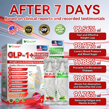 US Online | Croaie® GLP-1 + Collagen Peptides Weight Loss & Firming Oral Solution 💚💚 obesity, firms skin, cardiovascular disease, diabetes, sleep apnea, joint problems, and more
