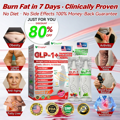 US Online | Croaie® GLP-1 + Collagen Peptides Weight Loss & Firming Oral Solution 💚💚 obesity, firms skin, cardiovascular disease, diabetes, sleep apnea, joint problems, and more