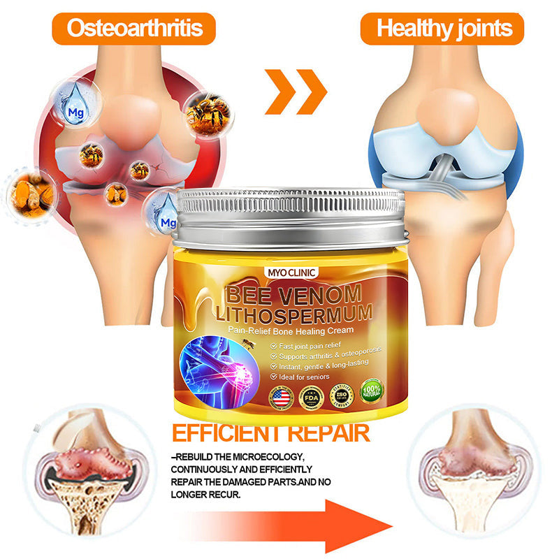 🇺🇸Myo Clinic BEE VENOM LITHOSPERMUM Pain-Relief Bone Healing Cream 👑(Specially for older adults)