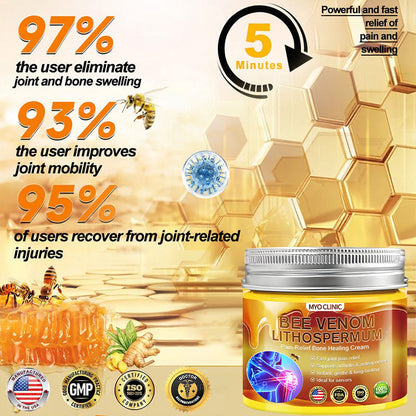 🇺🇸Myo Clinic BEE VENOM LITHOSPERMUM Pain-Relief Bone Healing Cream 👑(Specially for older adults)