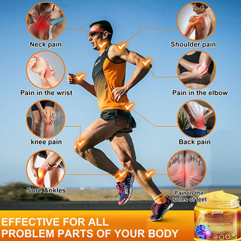 🇺🇸Myo Clinic BEE VENOM LITHOSPERMUM Pain-Relief Bone Healing Cream 👑(Specially for older adults)